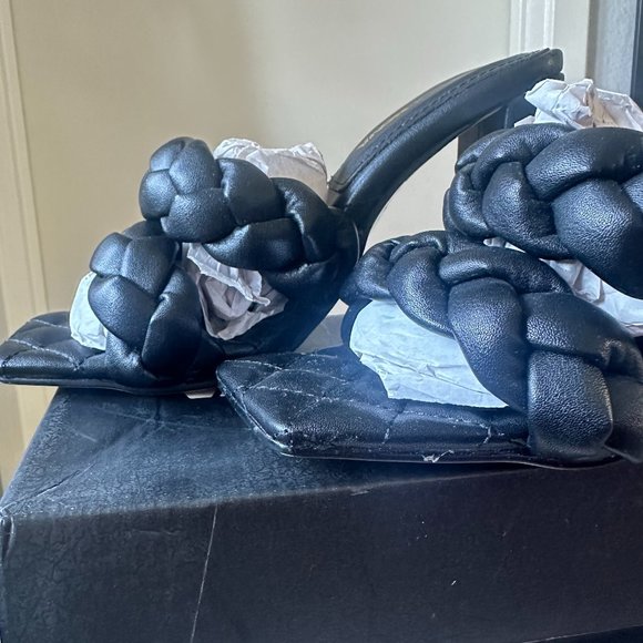 NEW - Sunday Brunch Heeled Sandals - Black sz. 5.5 - Picture 9 of 13